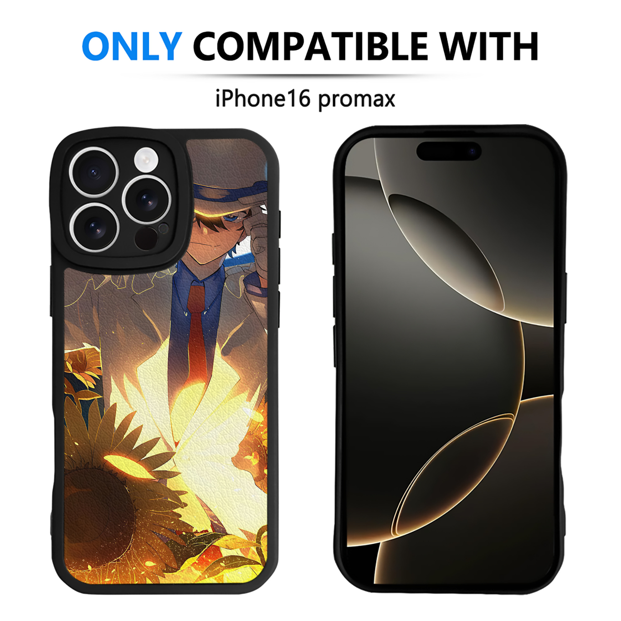 （画像用） 名探偵コナン Detective Conan 【iPhone 16シリーズ対応】シリコンスマホケース（レザー調） 材質：シリコン